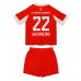 Bayern Munich Raphael Guerreiro #22 Barnkläder Hemma matchtröja till baby 2025-26 Kortärmad (+ Korta byxor) Billigt